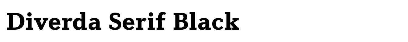 Diverda Serif Black